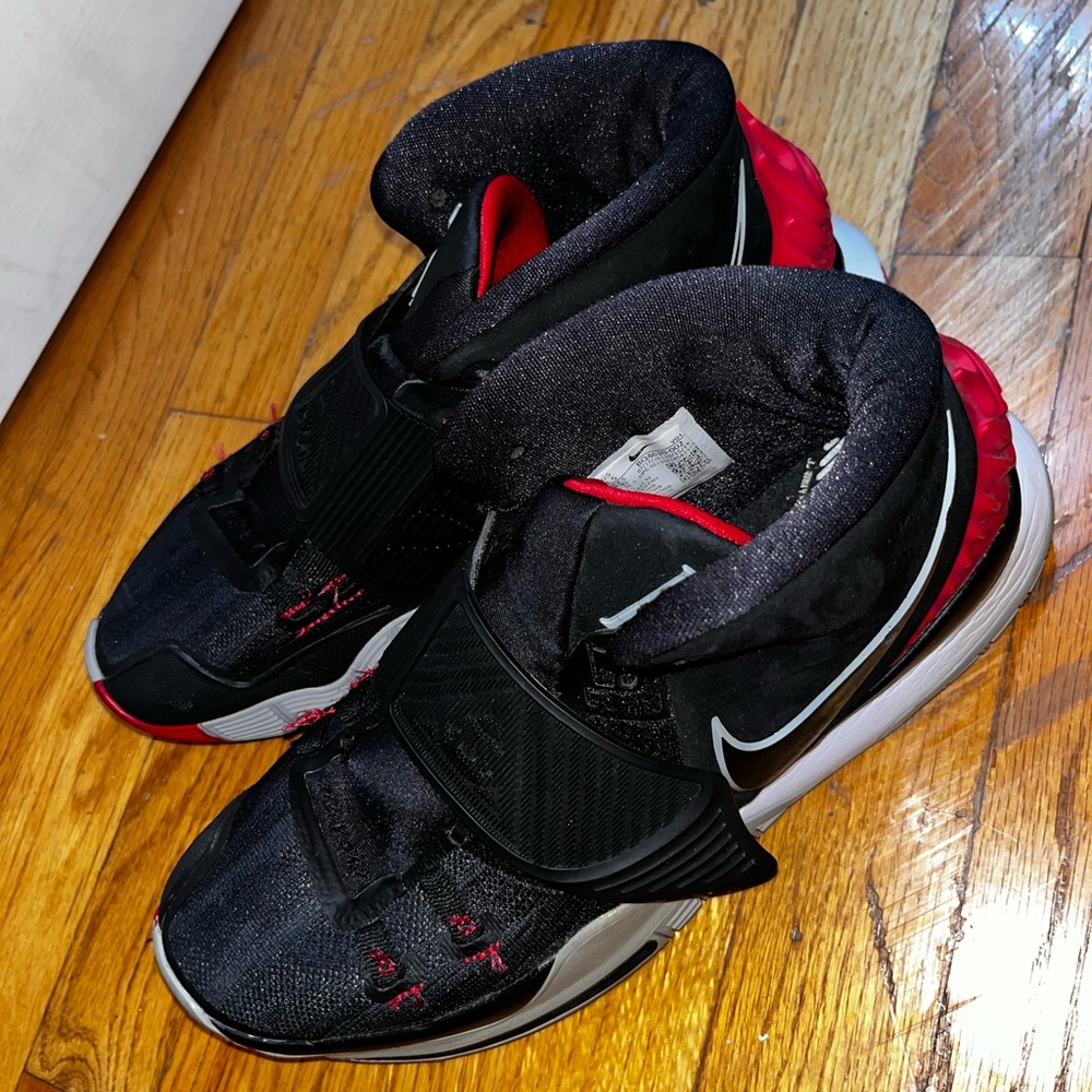 Men’s Nike Kyrie Black and Red Basketball Sneakers